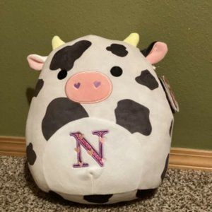 Colin the Cow Squishmallow 12” New with tags “N” Version Super Cute Valentines
